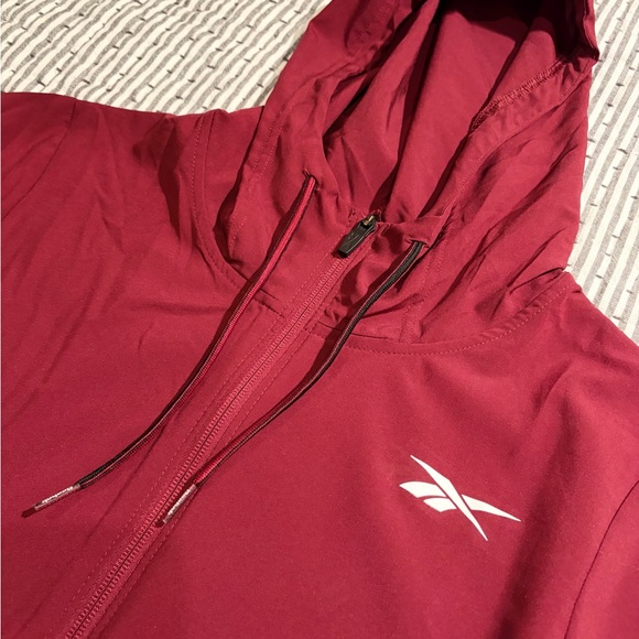 Reebok Other - Reebok Maroon and Black Zip-Up Hoodie